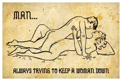 man keep down the white devil woman